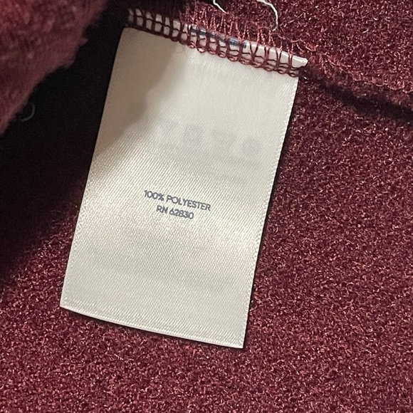 LANDS' END Womens Burgundy Teddy Coat Size Large (14-16) - Picture 8 of 12